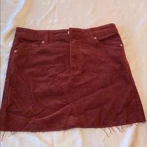 Maroon skirt